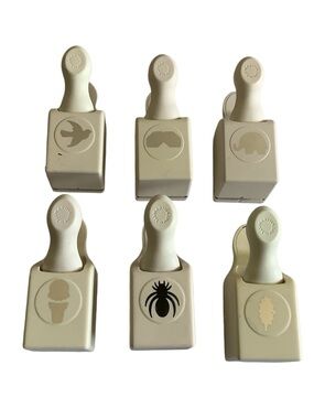 Lot 6 Small Martha Stewart Crafts Paper Punch Various Themes Scrapbooking Crafts